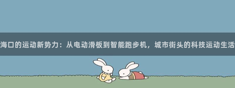 征途国际平台注册：海口的运动新势力：从电动滑板到智能